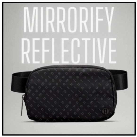 lululemon athletica Handbags - OG Mirrorify Reflective Black/Black lululemon Everywhere Belt Bag